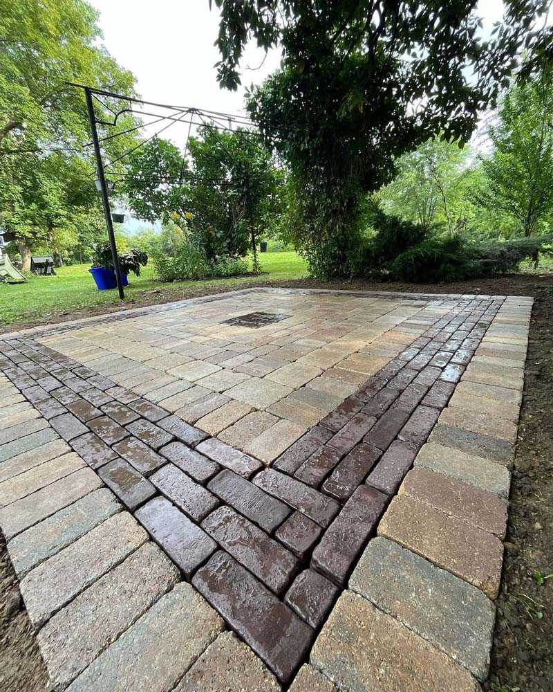 Brick patio